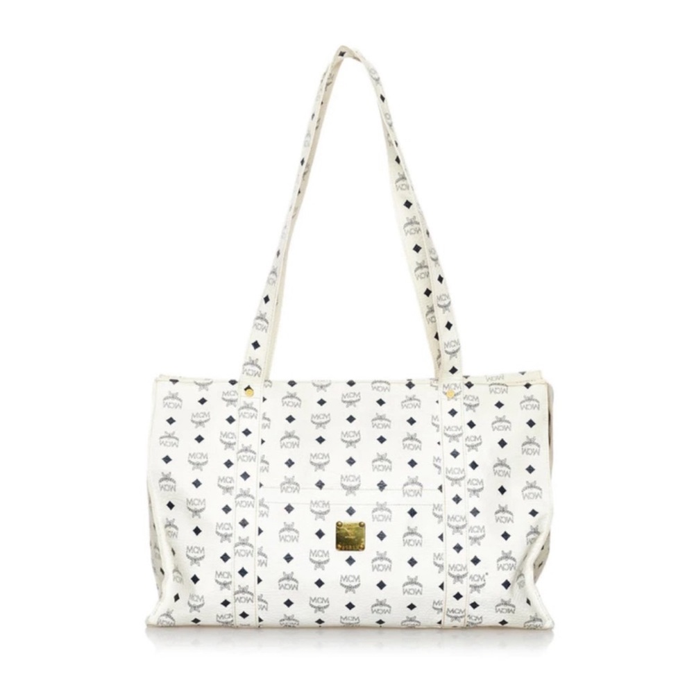 EUC White MCM tote